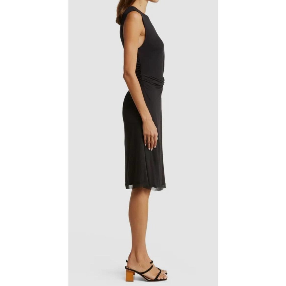 NWT Kobi Halperin Saylor Black Sheath Dress Sleeveless Sz XS - Picture 2 of 5